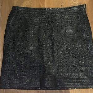 Leather Mini Skirt